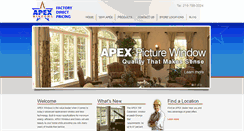 Desktop Screenshot of apexwindows.com